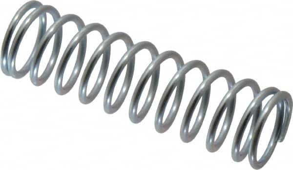 Value Collection - 0.72" OD, 0.072" Wire, 2-1/2" Free Length, Music Wire Compression Stock Springs Spring - 14.95 Lb Spring Rating - Exact Tooling