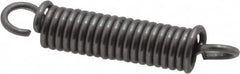 Made in USA - 3/16" OD, 8.23 Lb Max Load, 1.29" Max Ext Len, 0.032" Wire Diam Spring - 21.84 Lb/In Rating, 1.9 Lb Init Tension, 1" Free Length - Exact Tooling