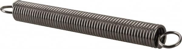 Made in USA - 5/16" OD, 10.26 Lb Max Load, 5.33" Max Ext Len, 0.041" Wire Diam Spring - 3.58 Lb/In Rating, 1.9 Lb Init Tension, 3" Free Length - Exact Tooling