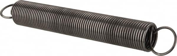 Made in USA - 5/8" OD, 10.64 Lb Max Load, 14.79" Max Ext Len, 0.054" Wire Diam Spring - 0.95 Lb/In Rating, 1.25 Lb Init Tension, 5" Free Length - Exact Tooling