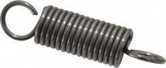Made in USA - 5/8" OD, 33.56 Lb Max Load, 3.56" Max Ext Len, 0.08" Wire Diam Spring - 24.87 Lb/In Rating, 7 Lb Init Tension, 2-1/2" Free Length - Exact Tooling
