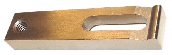 Gibraltar - 9/32" Stud, Stainless Steel, Strap Clamp - 1/2" Travel, 2" OAL x 5/8" Wide x 5/16" High, Radius Nose - Exact Tooling