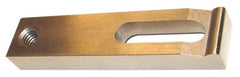 Gibraltar - 9/32" Stud, Stainless Steel, Strap Clamp - 1/2" Travel, 2" OAL x 5/8" Wide x 5/16" High, Radius Nose - Exact Tooling