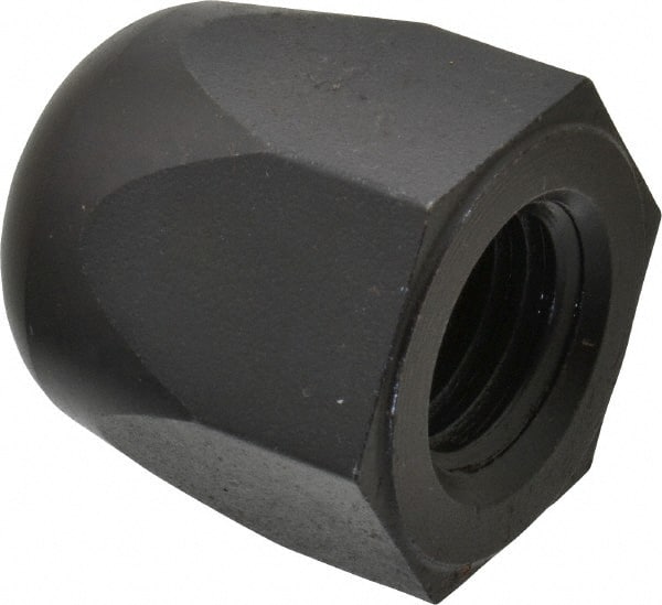 Morton Machine Works - 3/4-10" UNC, 1-1/4" Width Across Flats, Black Oxide Finish, Steel Acorn Nut - 1-3/8" Overall Height, TCMAI - Exact Tooling