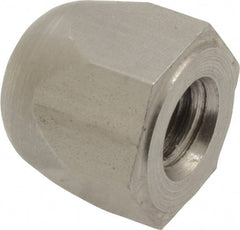 Morton Machine Works - 5/16-18" UNC, 5/8" Width Across Flats, Uncoated, Stainless Steel Acorn Nut - 5/8" Overall Height, Grade 303, TCMAI - Exact Tooling