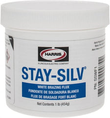 Harris Welco - 1 Lb. White Brazing Flux - Jar Container - Exact Tooling