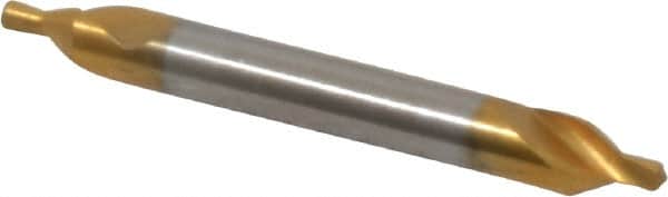 Guhring - 1.6mm Body Diam, 60°, 35.5mm OAL, High Speed Steel Spotting Drill - Exact Tooling