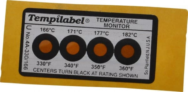 Tempil - 166/171/177/182°C Temp Indicating Label - Exact Tooling