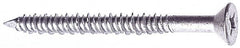 Made in USA - 1/4" Diam, 2-3/4" OAL, Phillips Drive, Concrete Screw & Masonry Fastener - Stainless Steel, Climashield Finish, Includes Drill Bit - Exact Tooling
