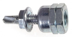 ITW Buildex - 3/8" Zinc-Plated Steel Vertical (End Drilled) Mount Threaded Rod Anchor - 5/8" Diam x 1" Long, 1,510 Lb Ultimate Pullout, For Use with Steel - Exact Tooling