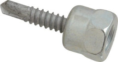 ITW Buildex - 3/8" Zinc-Plated Steel Vertical (End Drilled) Mount Threaded Rod Anchor - 5/8" Diam x 1" Long, 446 Lb Ultimate Pullout, For Use with Steel - Exact Tooling