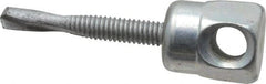 ITW Buildex - 3/8" Zinc-Plated Steel Horizontal (Cross Drilled) Mount Threaded Rod Anchor - 5/8" Diam x 1-1/2" Long, 970 Lb Ultimate Pullout, For Use with Steel - Exact Tooling