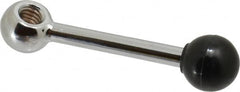 Gibraltar - 1 Offset Arm, 5/16-18" Hole, Tapped Clamping Handle - 5/8" Hub Diam, 3/4" Ball Diam - Exact Tooling