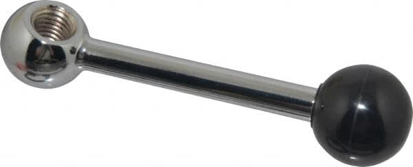 Gibraltar - 1 Offset Arm, 5/8-11" Hole, Tapped Clamping Handle - 1-1/4" Hub Diam, 1-1/4" Ball Diam - Exact Tooling