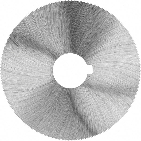 Made in USA - 2" Diam x 0.016" Blade Thickness, 1/2" Arbor Hole Diam, 152 Teeth, High Speed Steel Jeweler's Saw - Uncoated - Exact Tooling