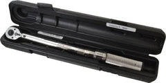 CDI - 3/8" Drive Micrometer Torque Wrench - 16.9 N/m to 132 N/m Torque, 16" OAL, 0.6 N/m Graduation, Ratcheting with Reverse Lever Head - Exact Tooling