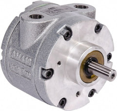 Gast - 1.7 hp Reversible Face Air Actuated Motor - 0:00 Gear Ratio, 3,000 Max RPM, 1.12" Shaft Length, 1/2" Shaft Diam - Exact Tooling