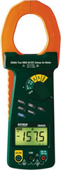 Extech - 380926, CAT IV, Digital True RMS Auto Ranging Clamp Meter with 2" Clamp On Jaws - 1000 VAC/VDC, 2000 AC/DC Amps, Measures Voltage, Capacitance, Current, Frequency, Resistance - Exact Tooling