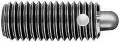 TE-CO - Threaded Spring Plungers Thread Size: 1/4-20 Thread Length (Inch): 1 - Exact Tooling
