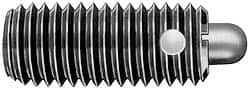 TE-CO - Threaded Spring Plungers Thread Size: 6-32 Thread Length (Inch): 17/32 - Exact Tooling