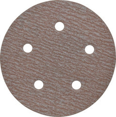 Norton - 5" Diam, 180 Grit, Aluminum Oxide Hook & Loop Disc - Very Fine Grade, Coated, B Weight Paper Backing, Series A275 - Exact Tooling