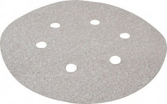 Norton - 6" Diam, 80 Grit, Aluminum Oxide Hook & Loop Disc - Medium Grade, Coated, B Weight Paper Backing, Series A275 - Exact Tooling