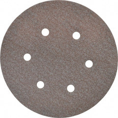 Norton - 6" Diam, 120 Grit, Aluminum Oxide Hook & Loop Disc - Fine Grade, Coated, B Weight Paper Backing, Series A275 - Exact Tooling