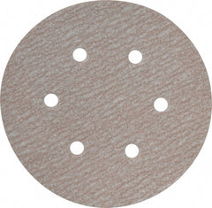 Norton - 6" Diam, 180 Grit, Aluminum Oxide Hook & Loop Disc - Very Fine Grade, Coated, B Weight Paper Backing, Series A275 - Exact Tooling