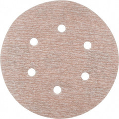 Norton - 6" Diam, 280 Grit, Aluminum Oxide Hook & Loop Disc - Extra Fine Grade, Coated, B Weight Paper Backing, Series A275 - Exact Tooling