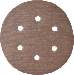 Norton - 6" Diam, 500 Grit, Aluminum Oxide Hook & Loop Disc - Extra Fine Grade, Coated, B Weight Paper Backing, Series A275 - Exact Tooling