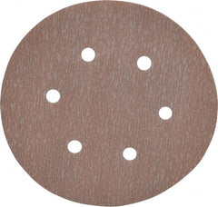 Norton - 6" Diam, 1,000 Grit, Aluminum Oxide Hook & Loop Disc - Super Fine Grade, Coated, B Weight Paper Backing, Series A275 - Exact Tooling