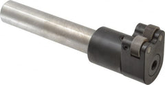 Knurlcraft - Neutral Cut, Diamond & Straight, 1" Wide 1" High x 5" Long Round Shank, Self Centering Bump Knurlers - 2 Knurls Required (Included), 3/4" Diam x 3/8" Wide Face, 1/4" Hole Diam, Series E - Exact Tooling