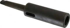 Scully Jones - MT3 Inside Morse Taper, MT2 Outside Morse Taper, Extension Sleeve - Hardened & Ground Throughout, 4.81" Projection, 1.44" Body Diam - Exact Tooling