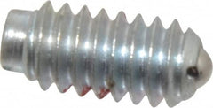 TE-CO - 1/4-20, 0.125" Ball Diam, 17/32" Body Length, 0.035" Max Ball Reach, Threaded Ball Plunger - Exact Tooling