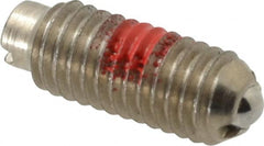 TE-CO - 10-32, 0.093" Ball Diam, 33/64" Body Length, 0.025" Max Ball Reach, Threaded Ball Plunger - Exact Tooling