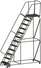 Ballymore - Rolling & Wall Mounted Ladders & Platforms Type: Rolling Warehouse Ladder Style: Rolling Safety Ladder - Exact Tooling