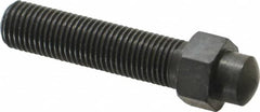 Gibraltar - 3/8-24, 2" OAL Adjustable Locating Screw - 1/2" Width Across Flats, 1/4 Hex Height, Steel, Black Oxide Finish - Exact Tooling