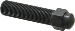 Gibraltar - 5/8-18, 3" OAL Adjustable Locating Screw - 3/4" Width Across Flats, 3/8 Hex Height, Steel, Black Oxide Finish - Exact Tooling
