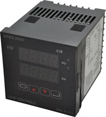 Dwyer - -350 to 2,500°F 1/4 DIN Temperature Control - Dual 4-Digit LCD Display, PID Control, 100-240 VAC/VDC - Exact Tooling
