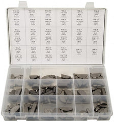 Made in USA - Key & Keyway Assortments Type: Woodruff Keys Number of Pieces: 350 - Exact Tooling
