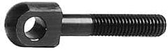 Gibraltar - 1/2-13, 2-1/4" Thread Length, 1/2" Hole Diam, Steel, Swing Bolt - Black Oxide Finish, Grade 1045, 5/8" Head Thickness, 4-1/8" Hole Center to End - Exact Tooling