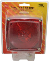 Peterson - 4-1/2" Long x 4-1/2" Wide Red Towing Lights - 12 Volt, Plastic - Exact Tooling
