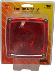Peterson - 4-1/2" Long x 4-1/2" Wide Red Towing Lights - 12 Volt, Plastic - Exact Tooling