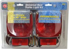 Peterson - 4-1/2" Long x 4-1/2" Wide Red Towing Lights - 12 Volt, Plastic - Exact Tooling