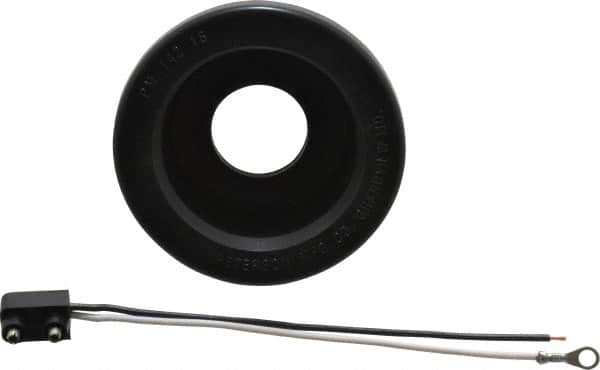 Peterson - 3-1/2" Diam, Black Lens & Reflector - Rubber - Exact Tooling