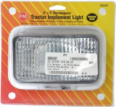 Peterson - 5" Long x 3" Wide, Clear Lens & Reflector - Plastic, 12 Volt - Exact Tooling