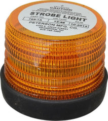 Peterson - 5-1/2" Diam, Amber Lens & Reflector - Plastic, 12 Volt - Exact Tooling
