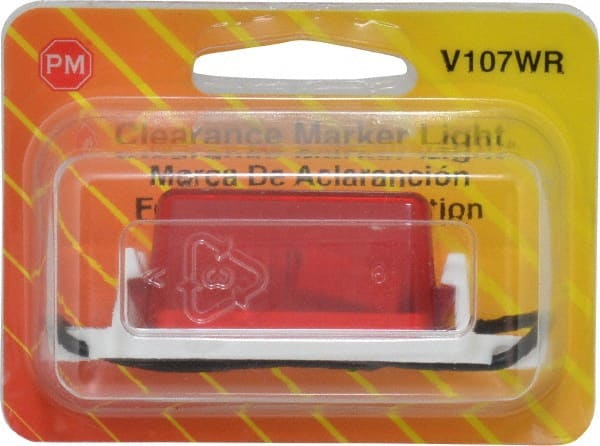Peterson - 2-3/4" Long x 1" Wide, Red Lens & Reflector - Plastic, 12 Volt - Exact Tooling