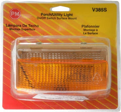 Peterson - 6-3/8" Long x 3-1/2" Wide, Clear Lens & Reflector - Plastic, 12 Volt - Exact Tooling