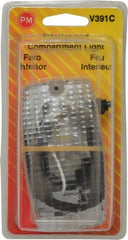 Peterson - 4-9/16" Long x 1-3/4" Wide, Clear Lens & Reflector - Plastic, 12 Volt - Exact Tooling
